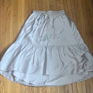 Club Monaco Cream Ruffle  Skirt